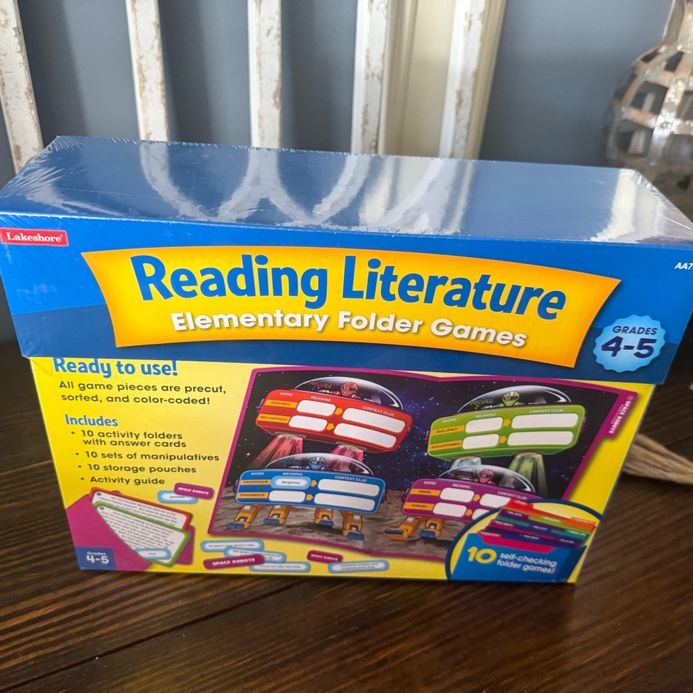 New Lakeshore Reading Literature Elementary Folder Games - Multicolor